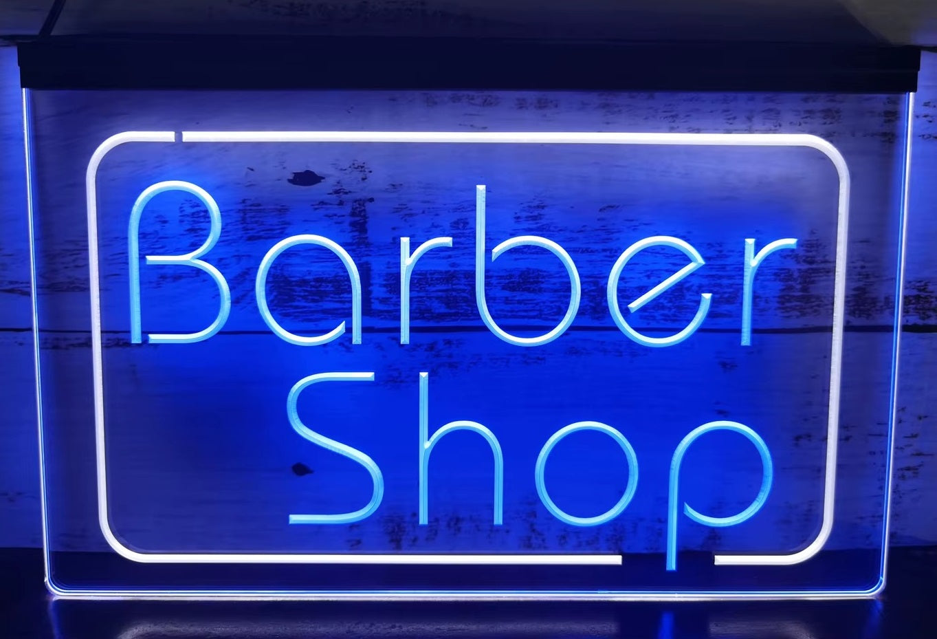 Barber Shop Led Neon Sign Dual Color Barber Shop Haircut Salon Decor