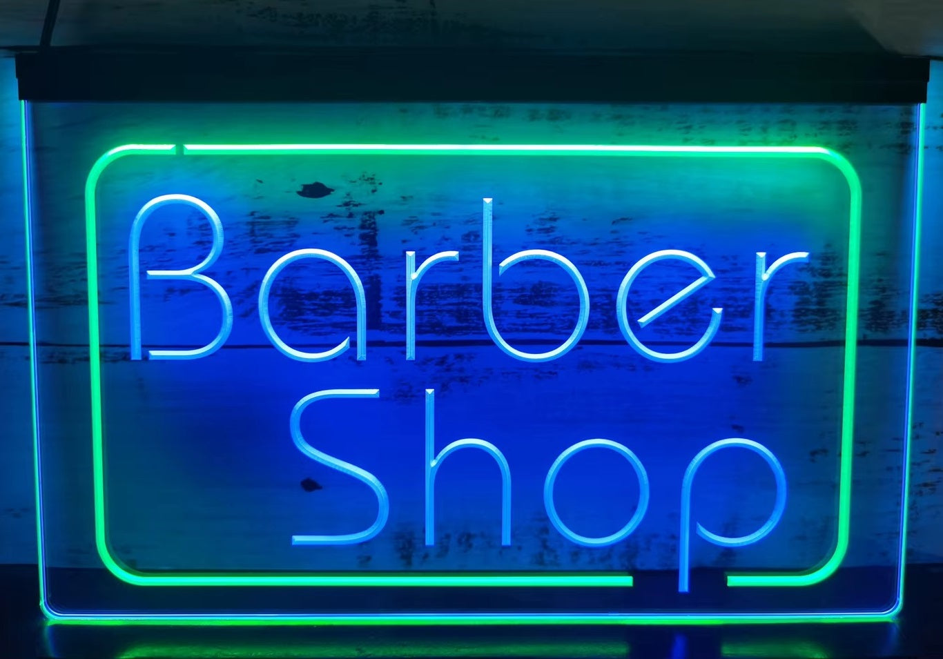 Barber Shop Led Neon Sign Dual Color Barber Shop Haircut Salon Decor