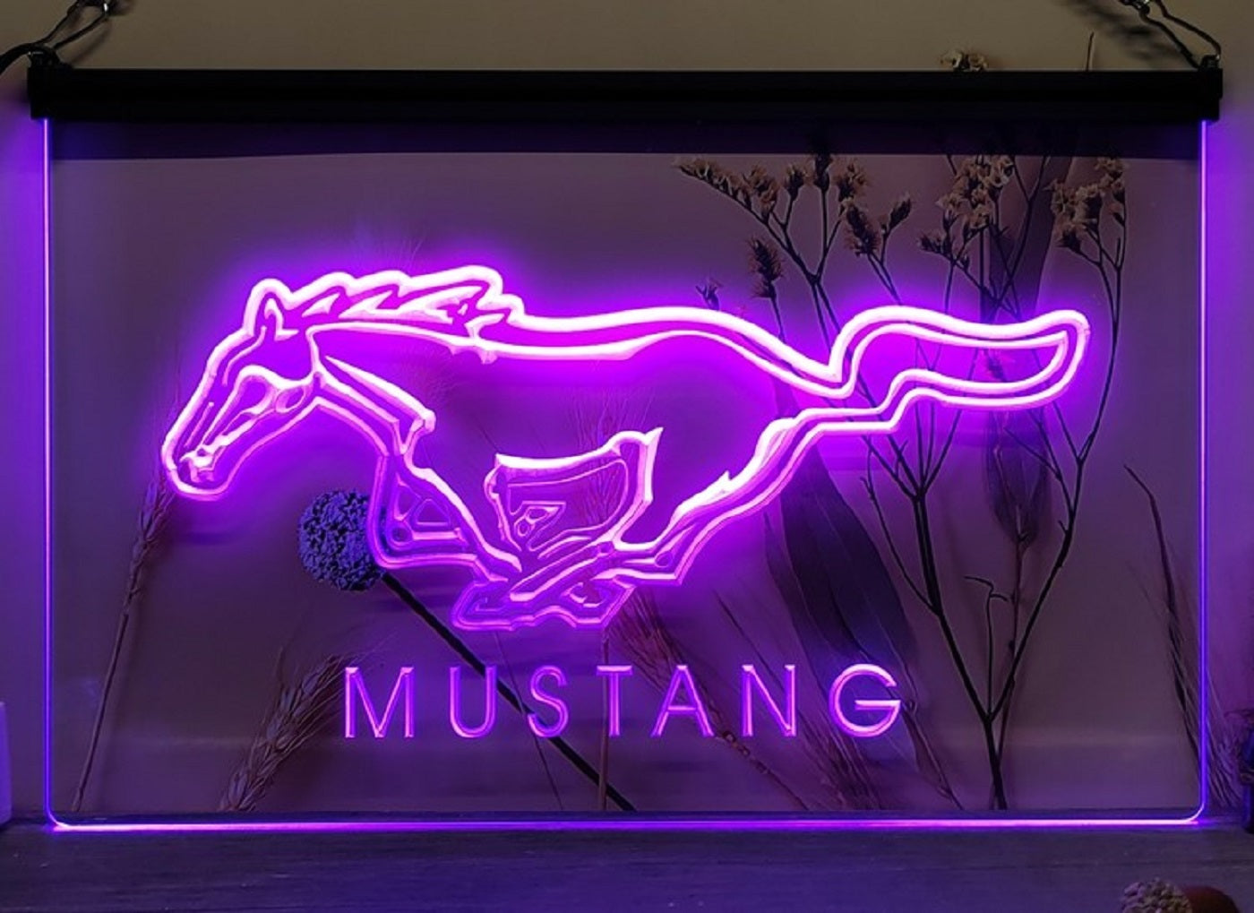 Mustang Led Neon Sign Wall Hanging Or Desktop Decor