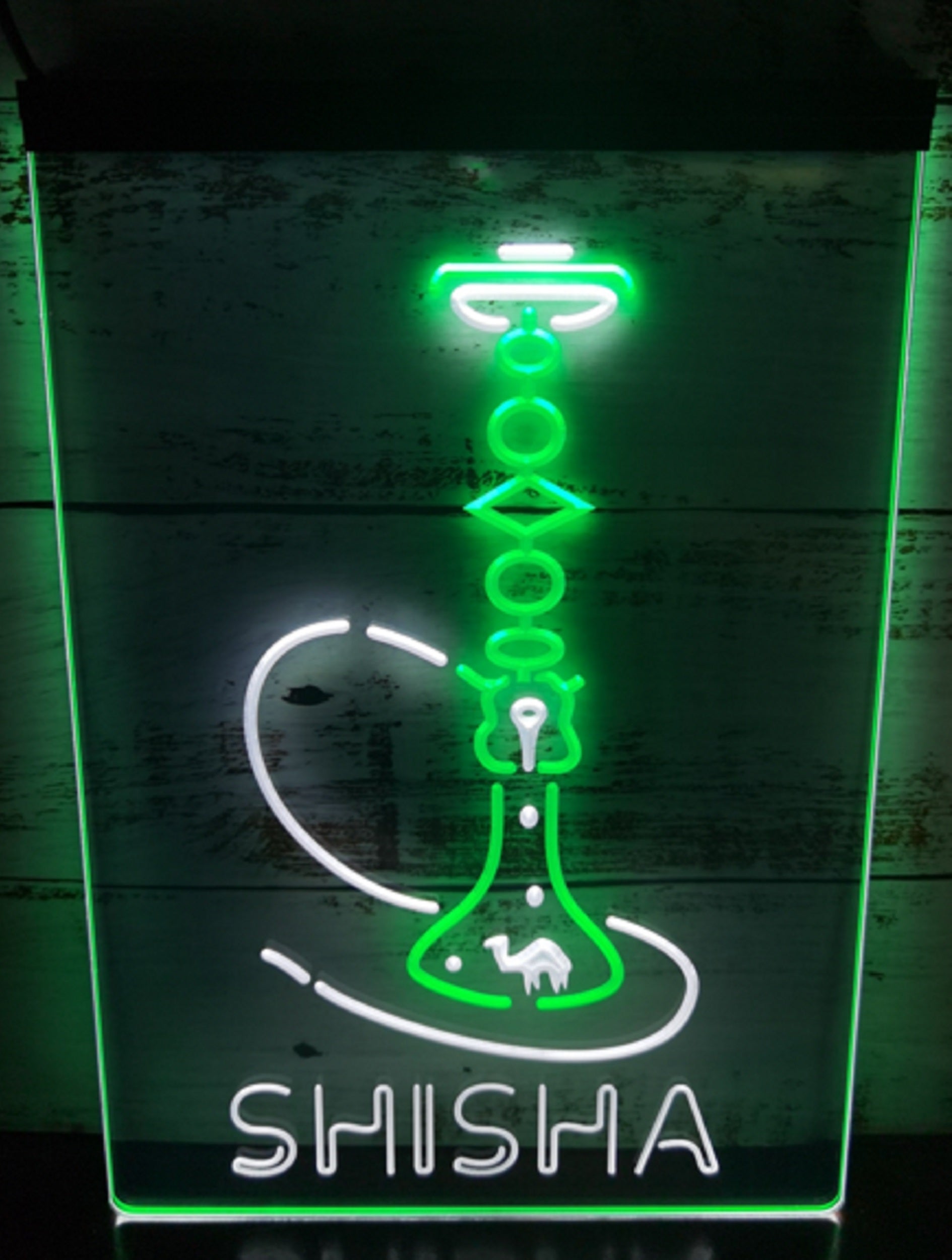 Shisha Led Neon Sign Dual Color Hookah Lounge Shisha Store Decor