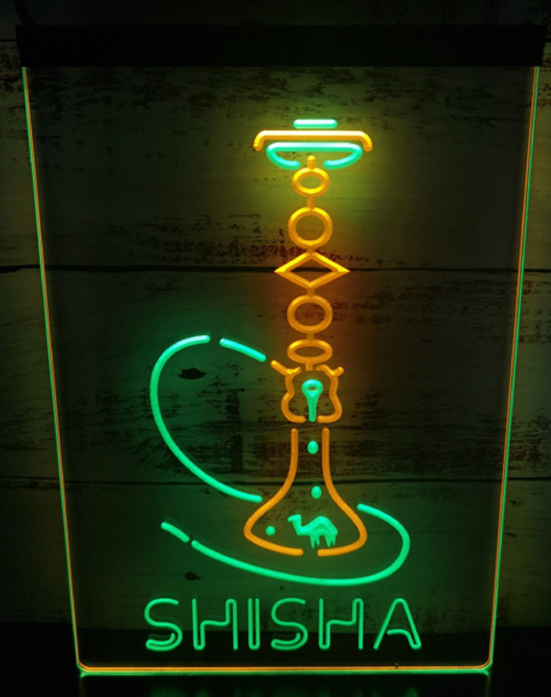 Shisha Led Neon Sign Dual Color Hookah Lounge Shisha Store Decor
