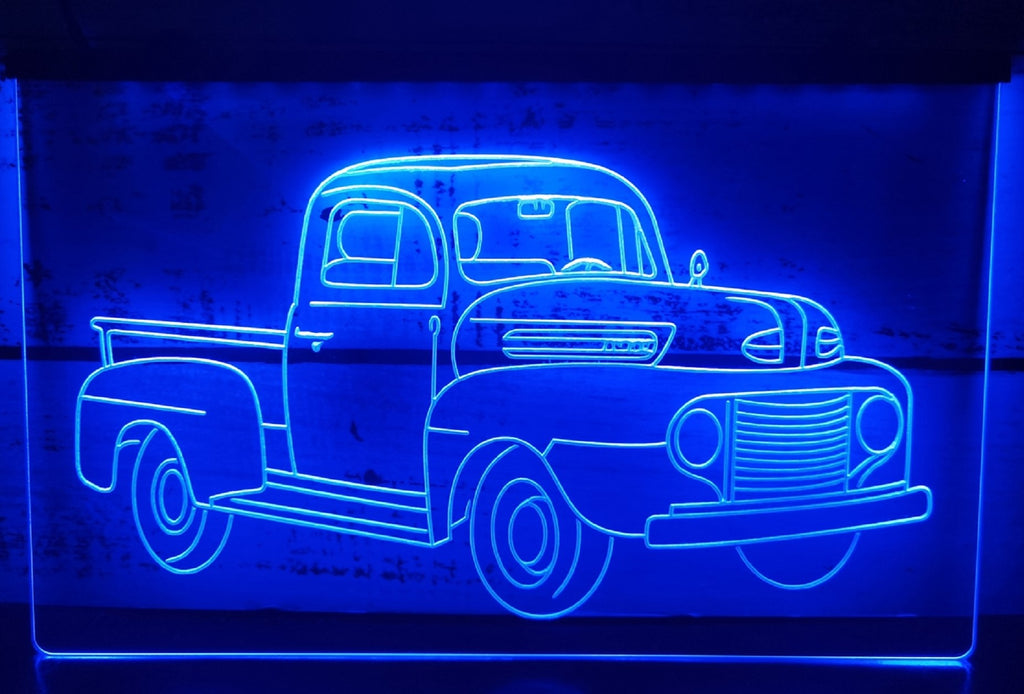 Chevy Truck Led Neon Sign Home Car Garage Decor Wall Hanging Desktop