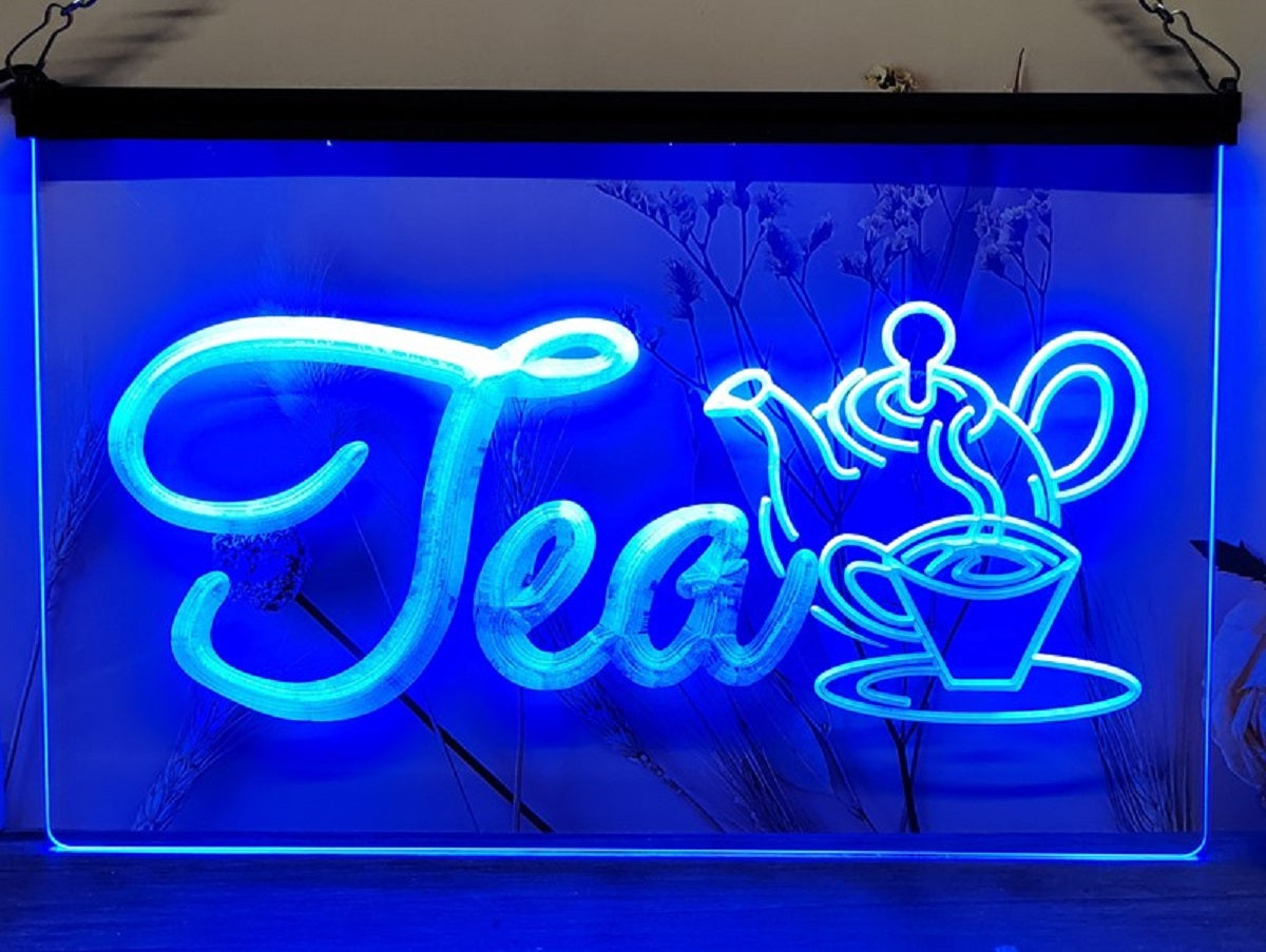 Tea Teapot Led Neon Sign Home Kitchen Coffee Shop Decor