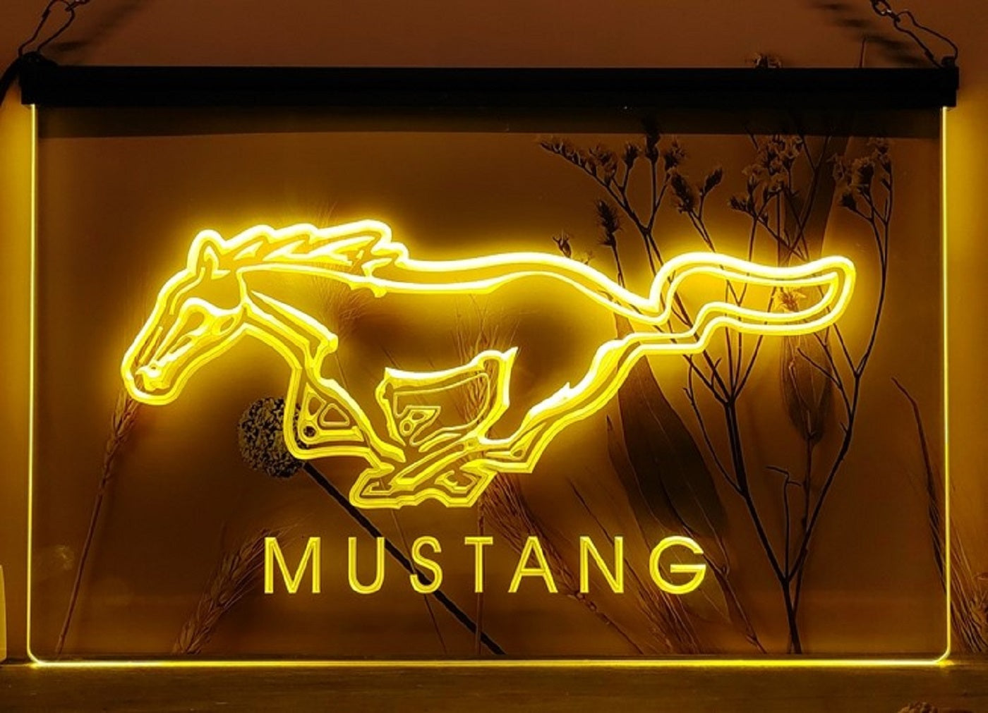 Mustang Led Neon Sign Wall Hanging Or Desktop Decor