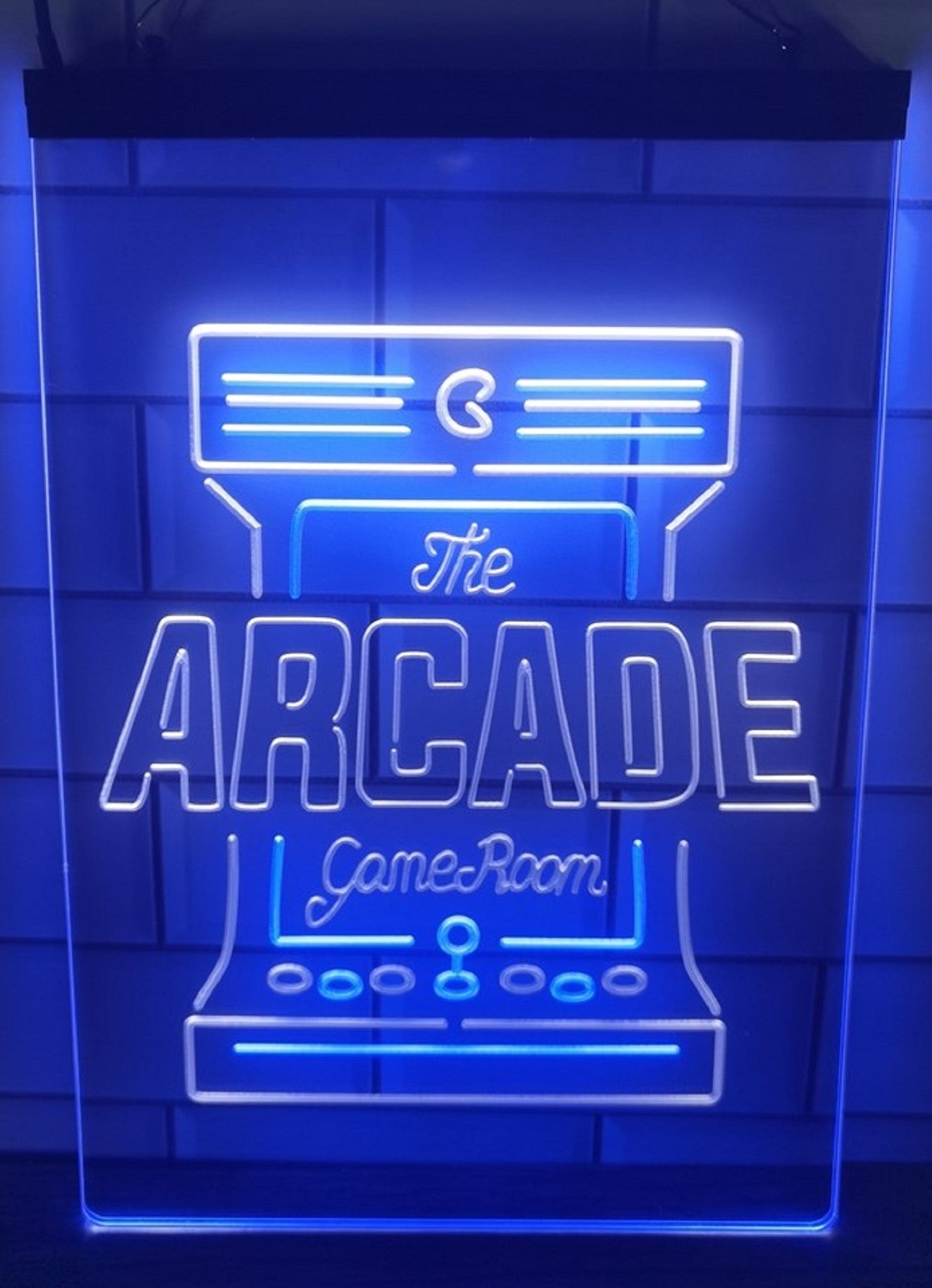 The Arcade Game Room Led Neon Sign Dual Color Home Game Room Arcade Shop Decor
