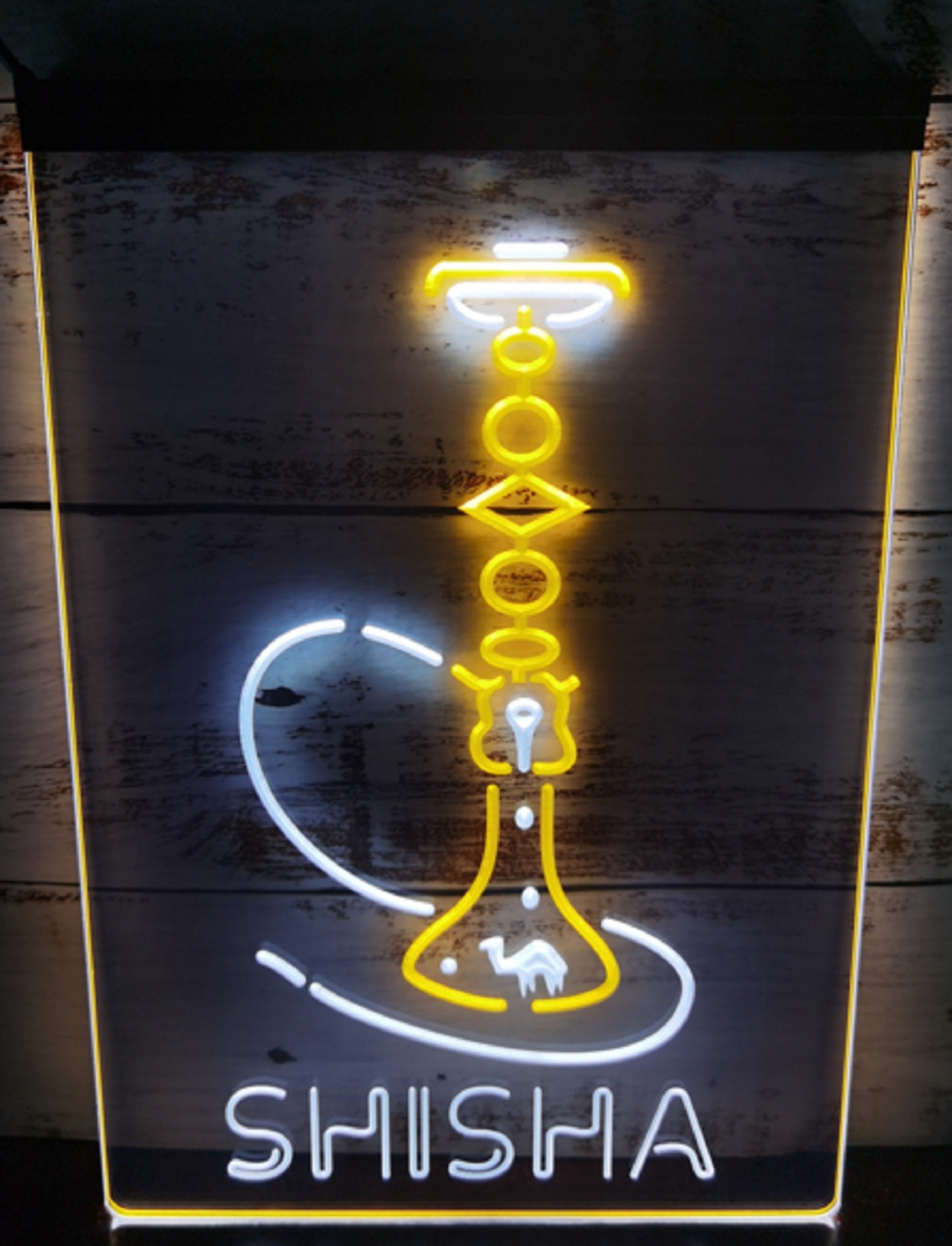Shisha Led Neon Sign Dual Color Hookah Lounge Shisha Store Decor