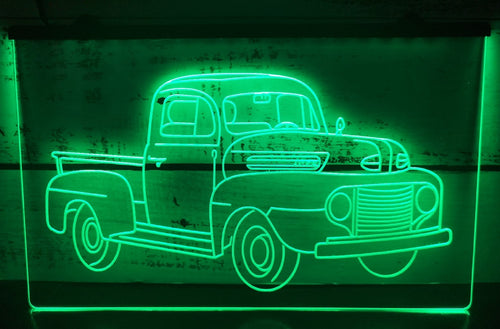 Chevy Truck Led Neon Sign Home Car Garage Decor Wall Hanging Desktop