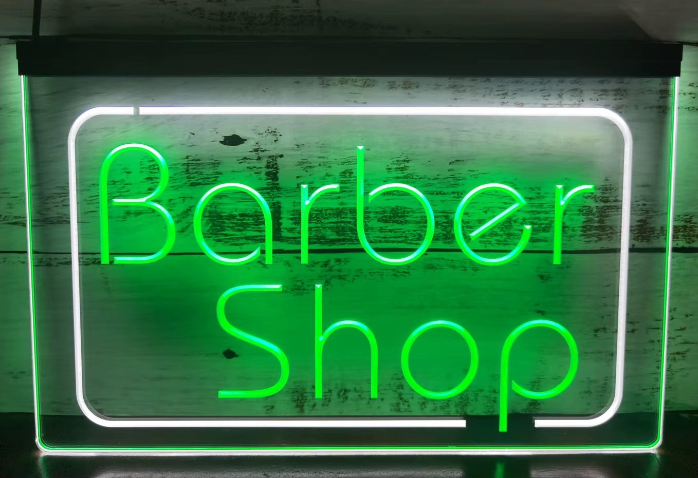 Barber Shop Led Neon Sign Dual Color Barber Shop Haircut Salon Decor