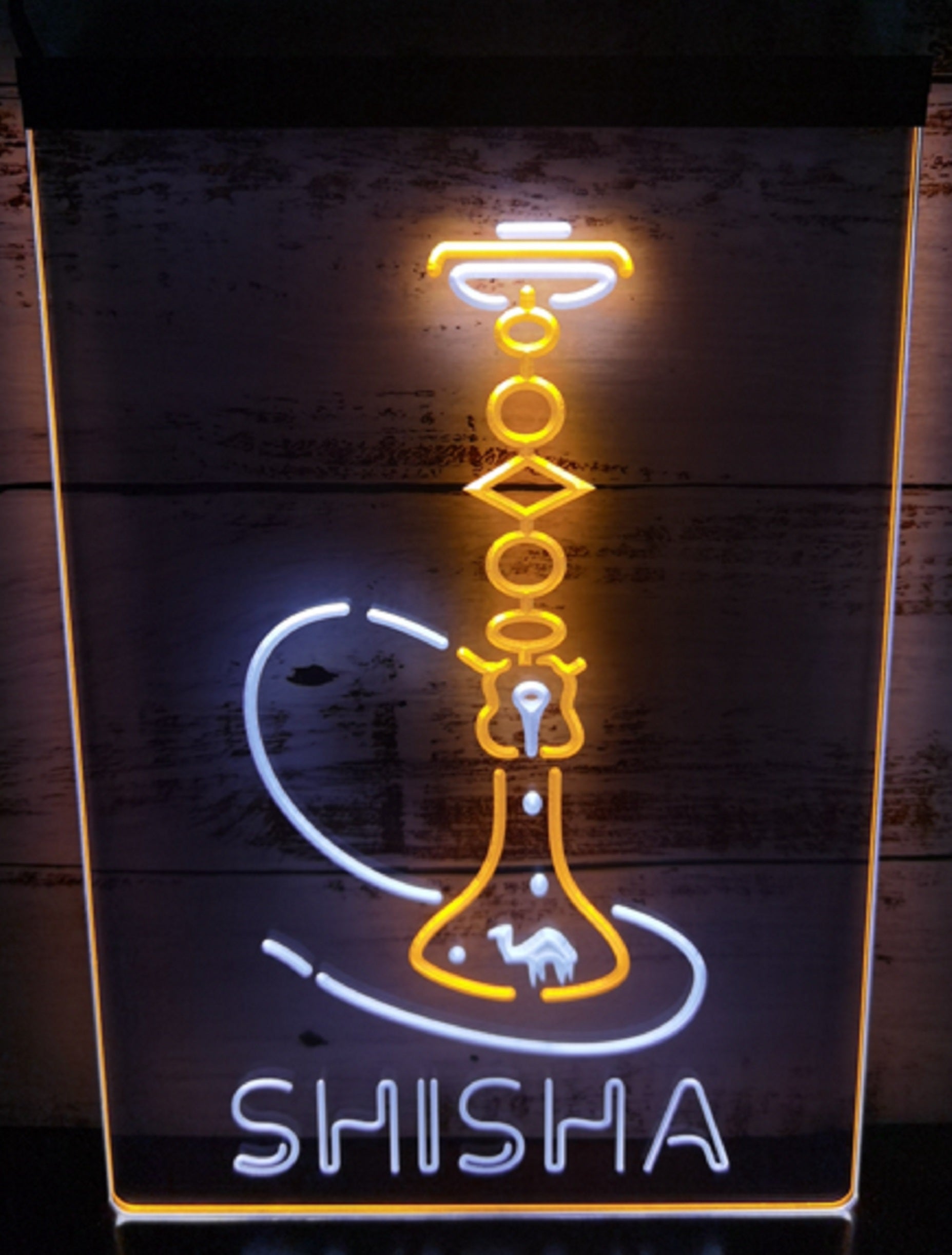 Shisha Led Neon Sign Dual Color Hookah Lounge Shisha Store Decor