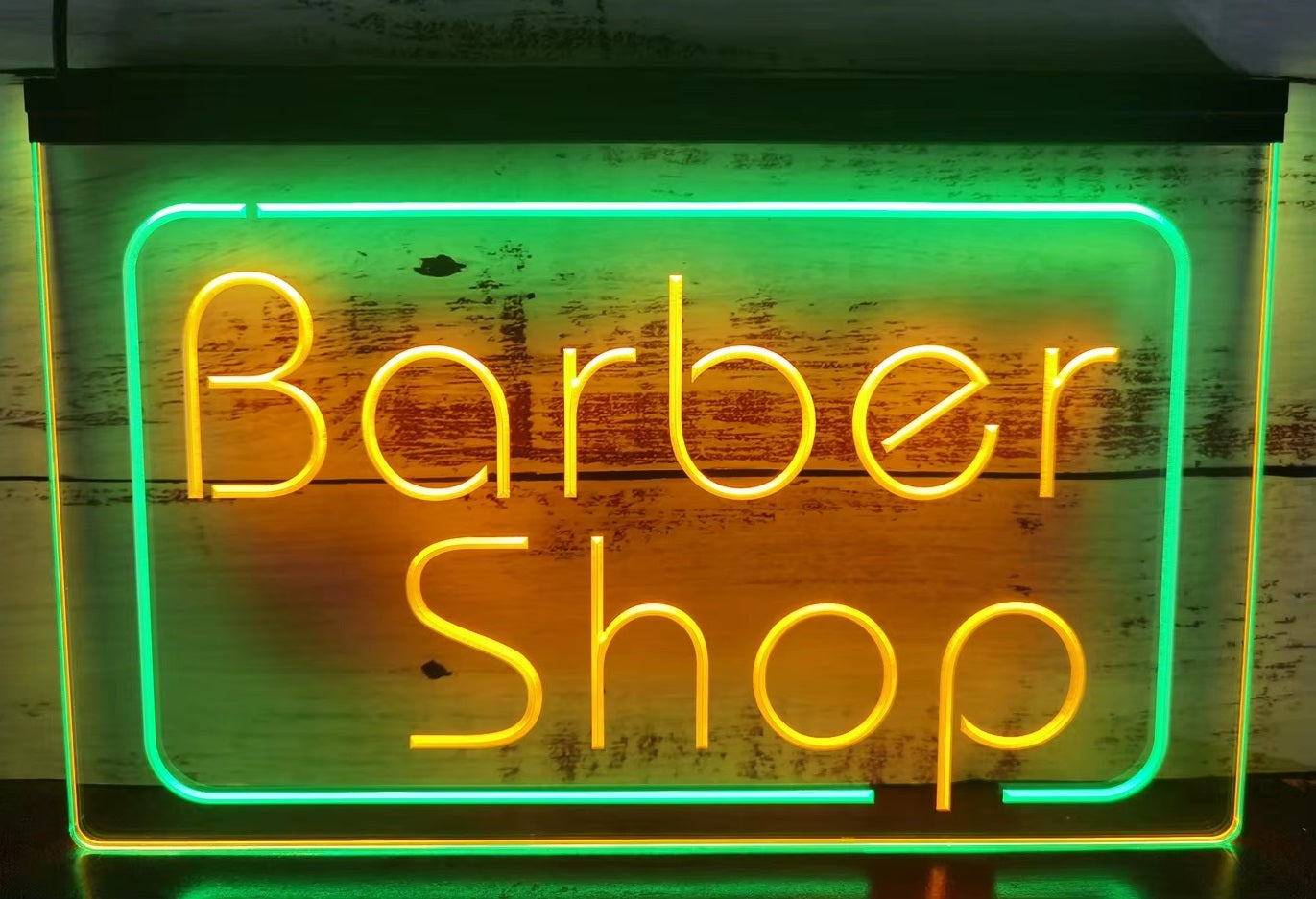 Barber Shop Led Neon Sign Dual Color Barber Shop Haircut Salon Decor