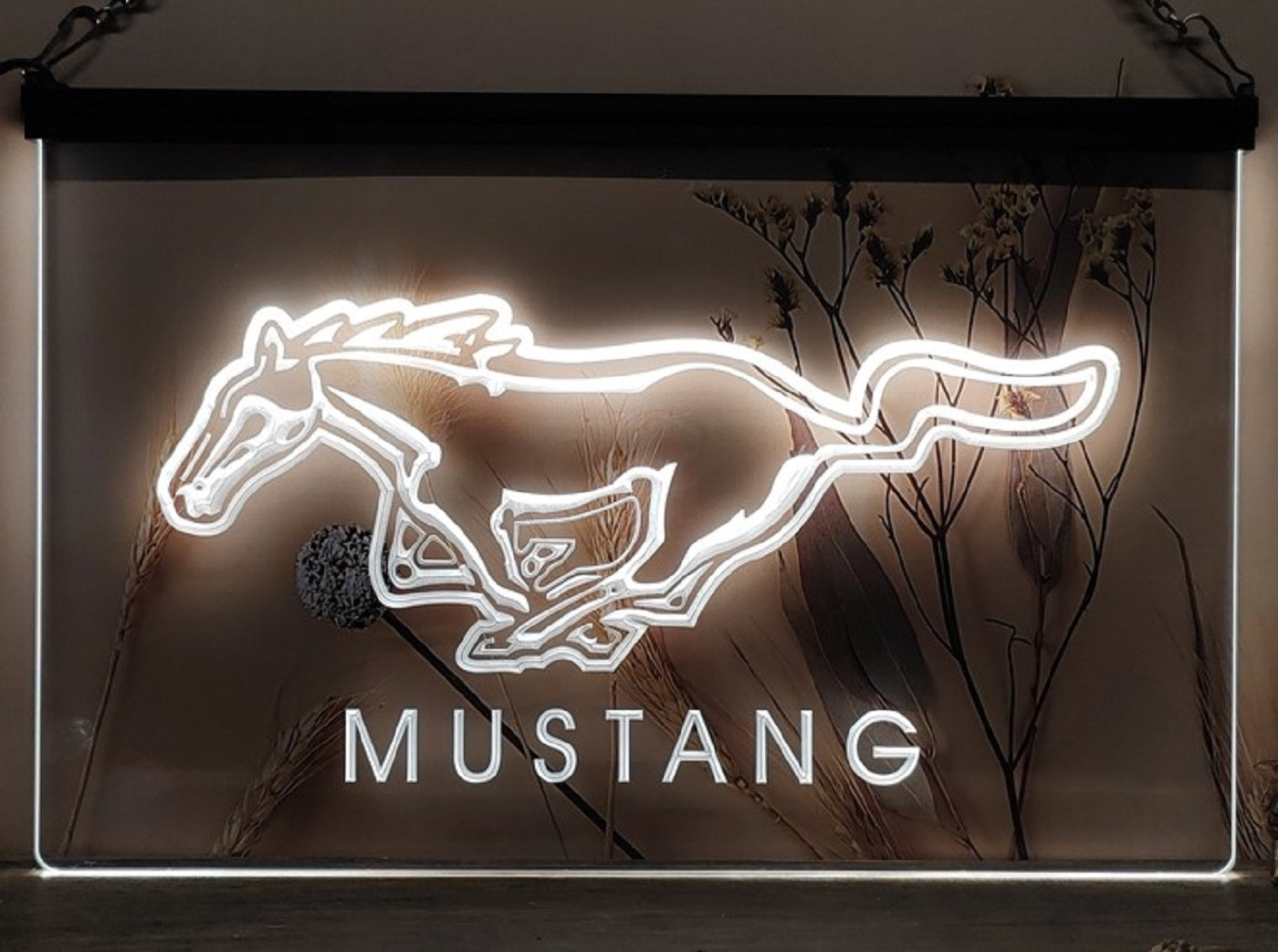 Mustang Led Neon Sign Wall Hanging Or Desktop Decor