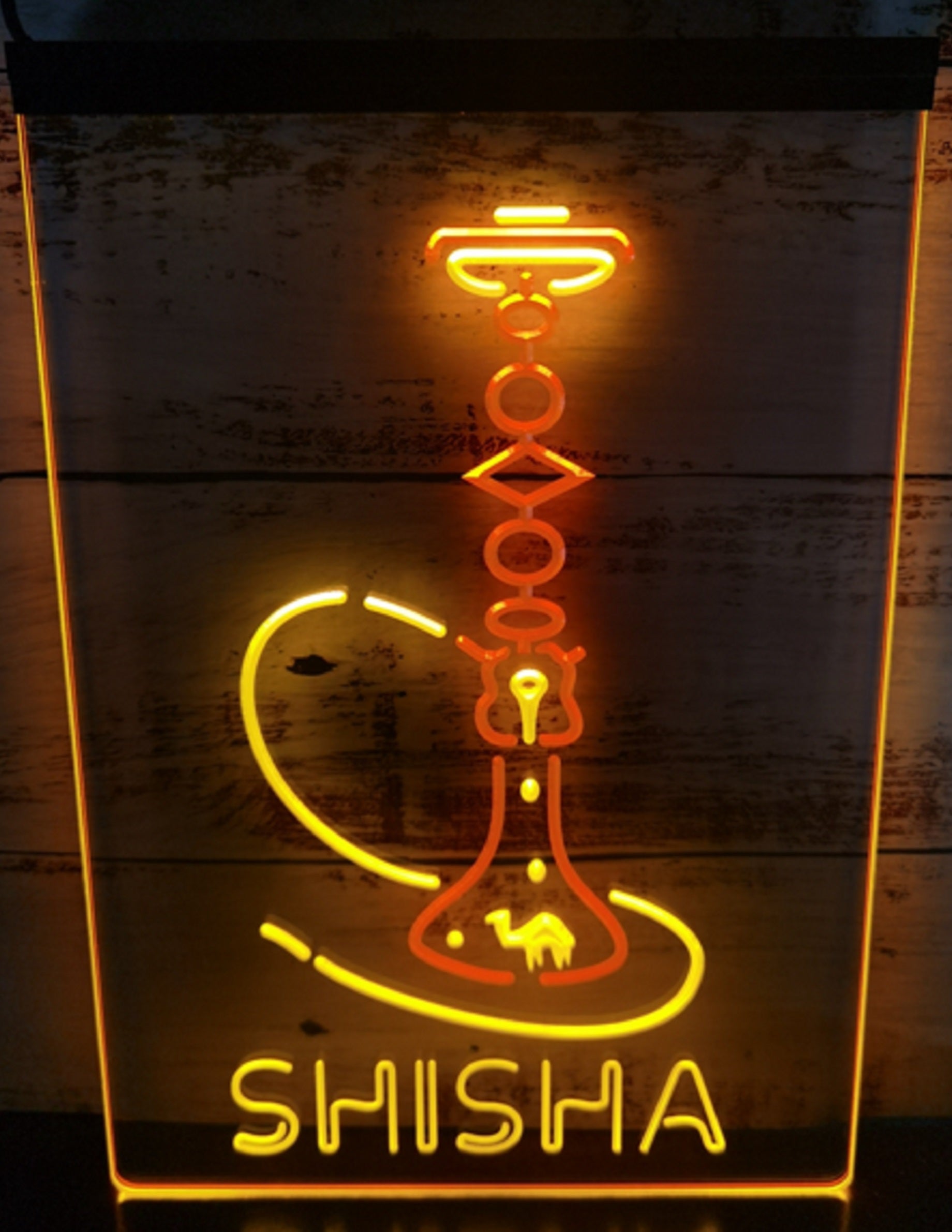 Shisha Led Neon Sign Dual Color Hookah Lounge Shisha Store Decor