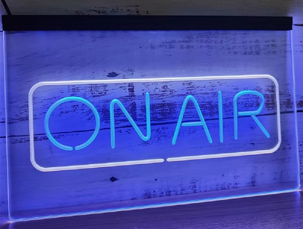 On Air Led Neon Sign Dual Color Home Studio Room Audio Recording Studio Decor