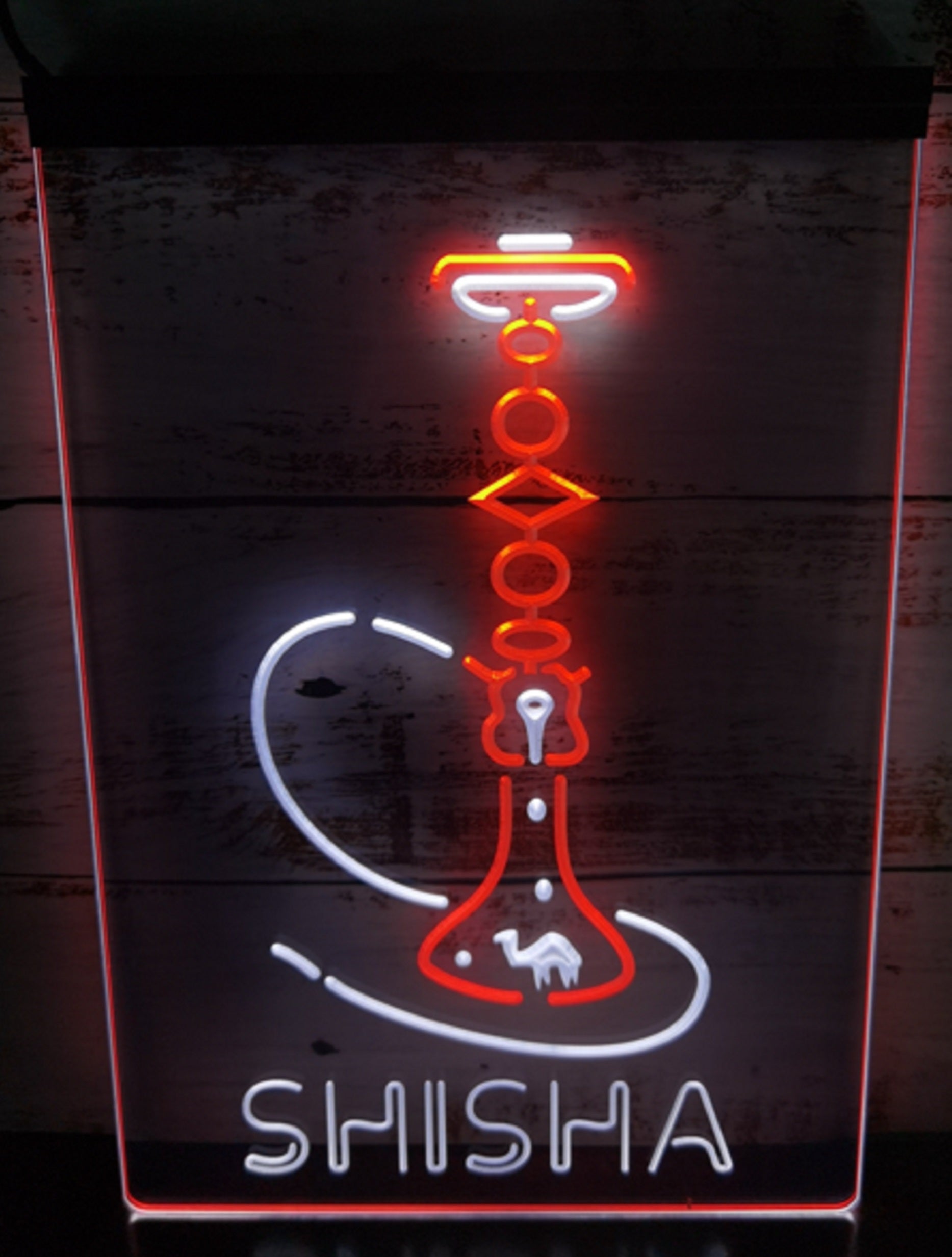 Shisha Led Neon Sign Dual Color Hookah Lounge Shisha Store Decor