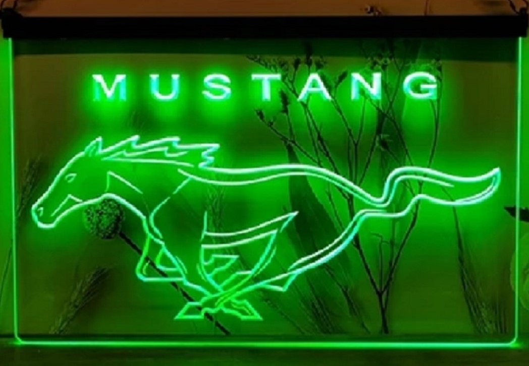 Mustang Car Led Neon Sign Home Garage Auto Shop Decor