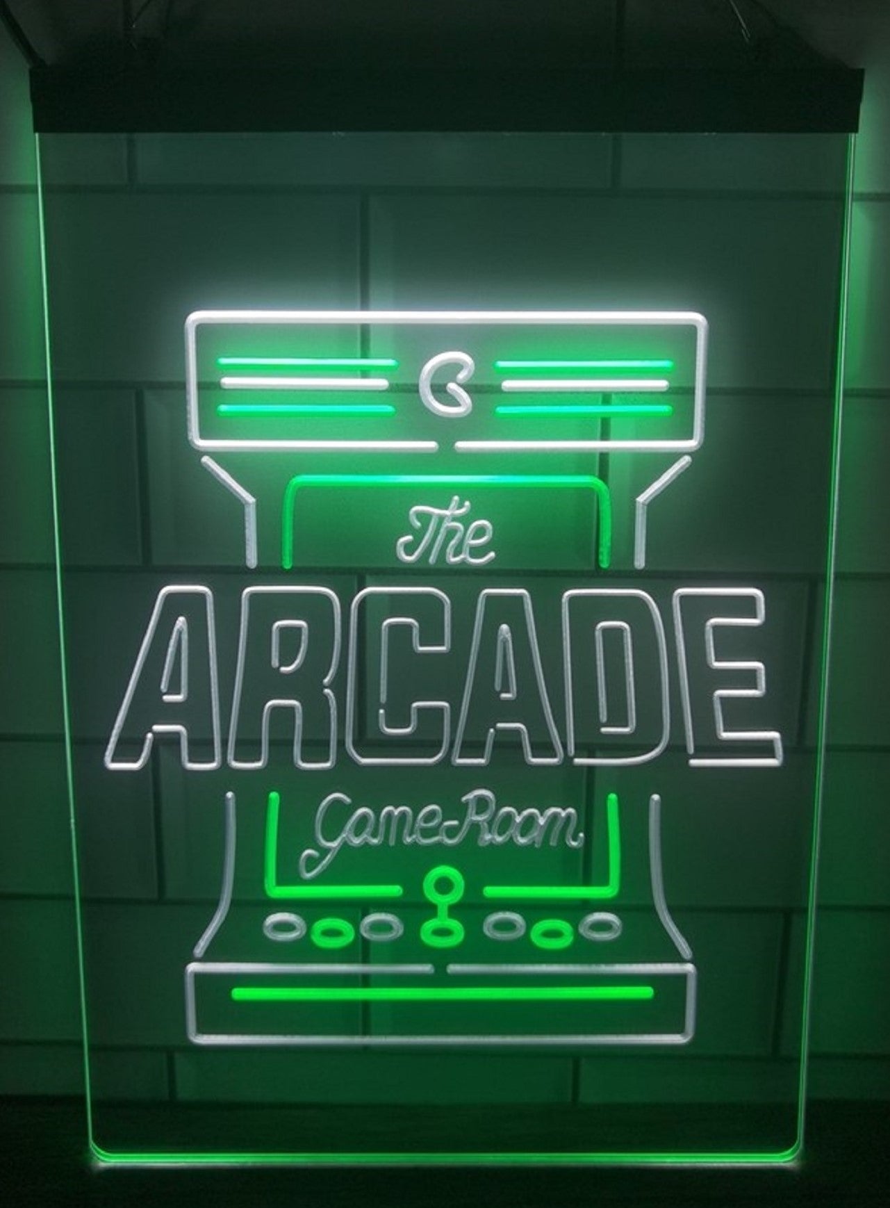 The Arcade Game Room Led Neon Sign Dual Color Home Game Room Arcade Shop Decor