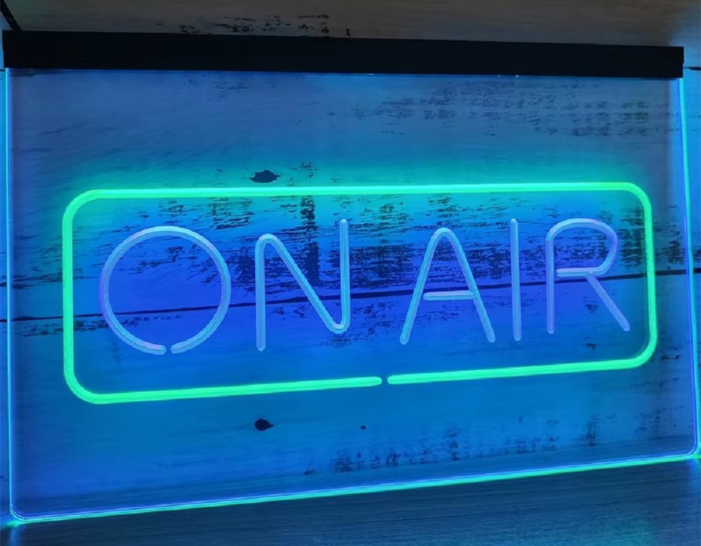 On Air Led Neon Sign Dual Color Home Studio Room Audio Recording Studio Decor