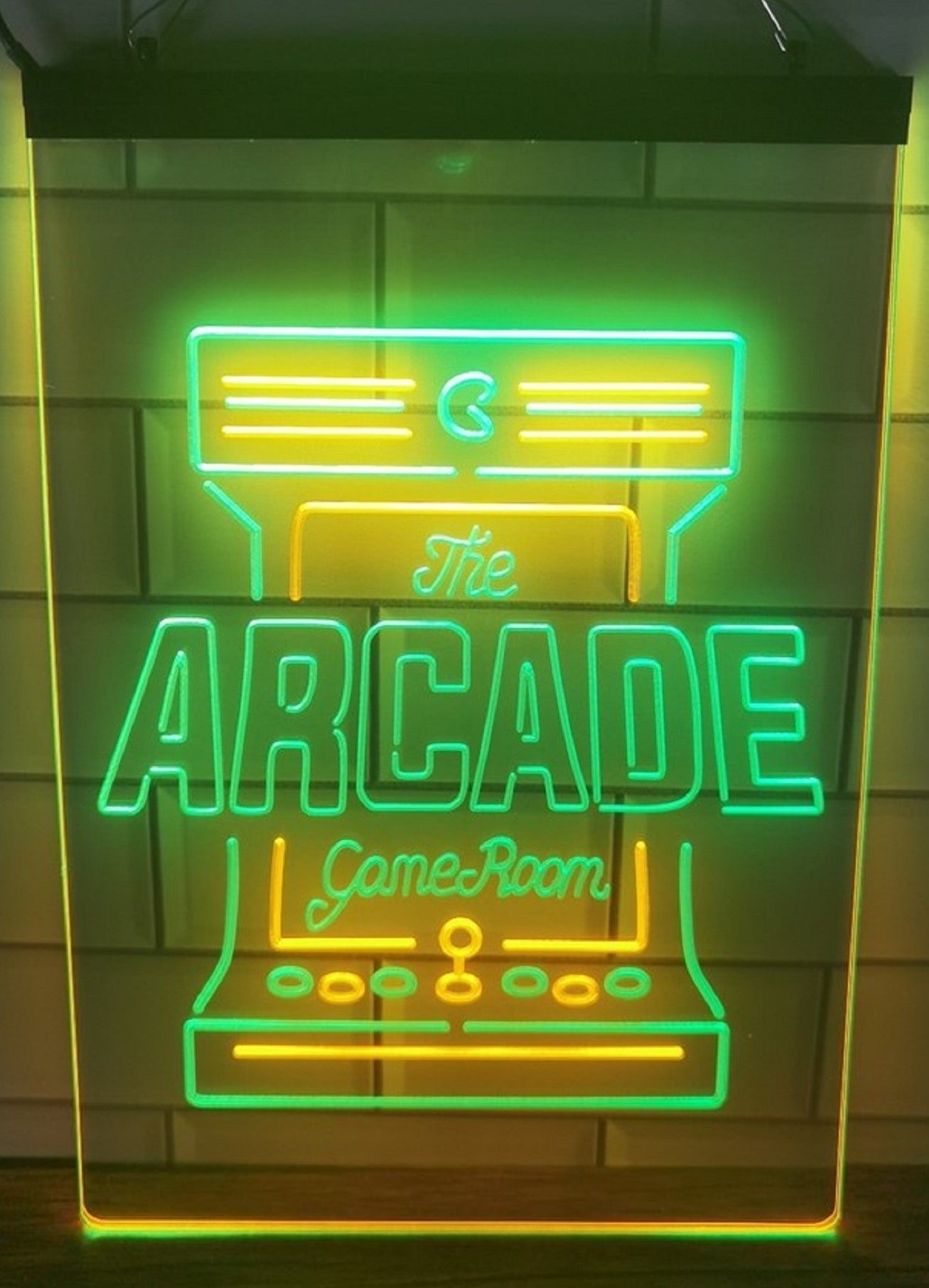 The Arcade Game Room Led Neon Sign Dual Color Home Game Room Arcade Shop Decor