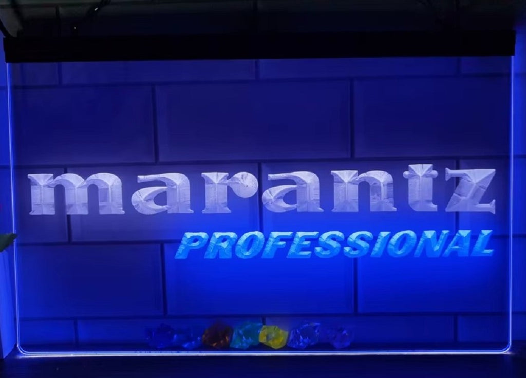 Marantz Professional Led Neon Sign Dual Color Home Music Room Audio Studio Decor