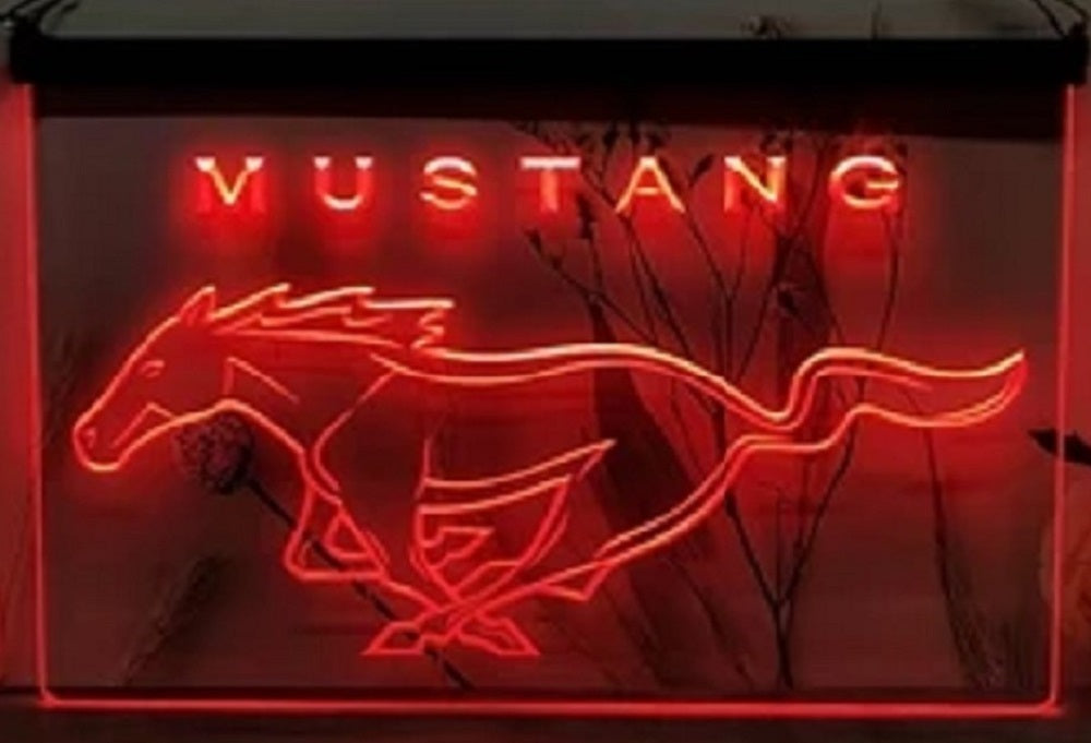 Mustang Car Led Neon Sign Home Garage Auto Shop Decor