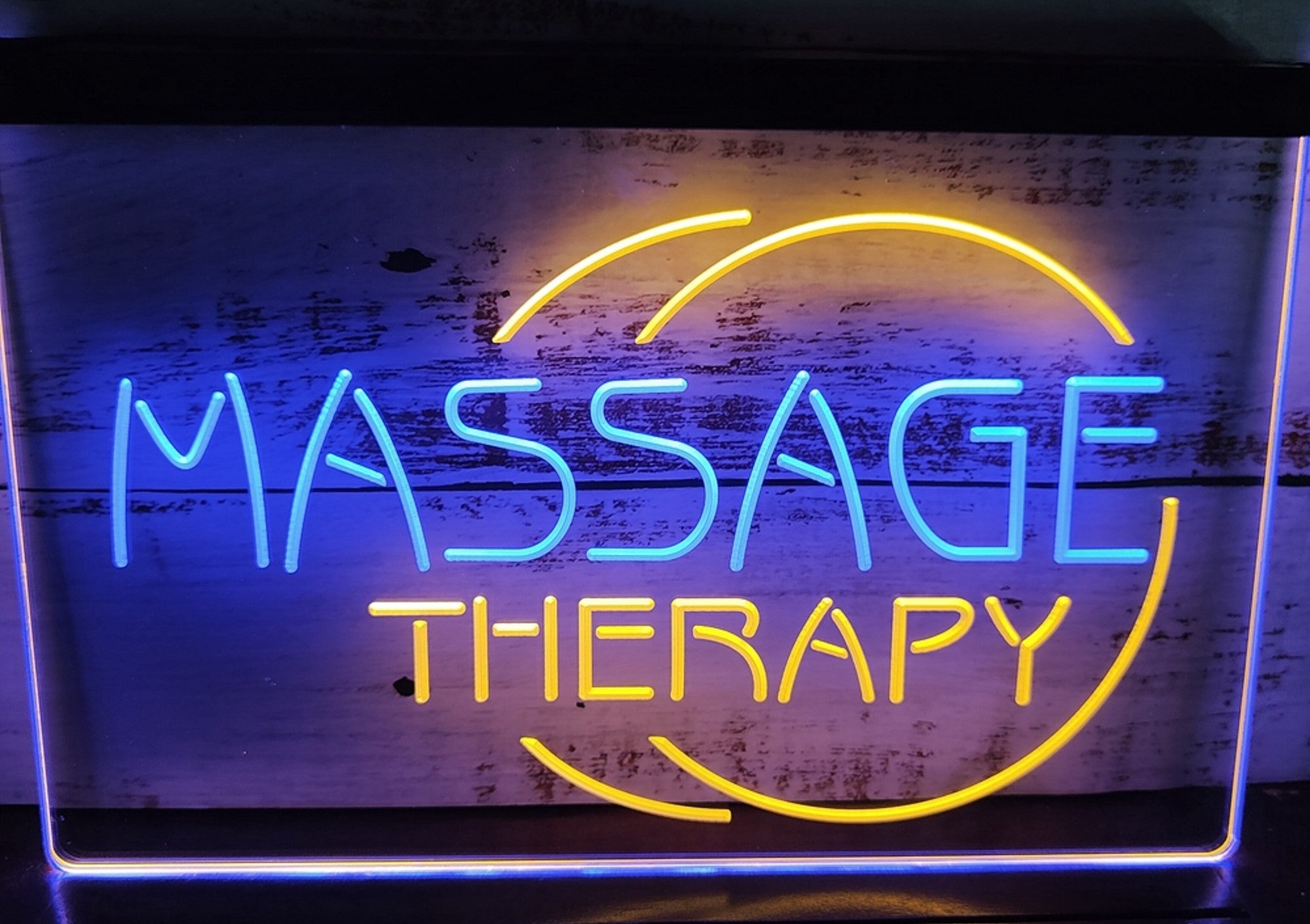 Massage Therapy Led Neon Sign Dual Color Massage Spa Beauty Salon Decor