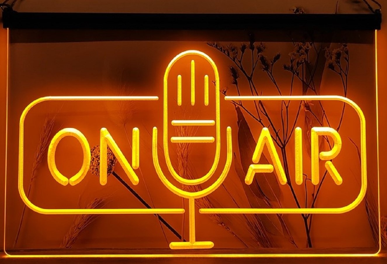 On Air Speaker Led Neon Sign Home Studio Room Audio Recording Studio Decor