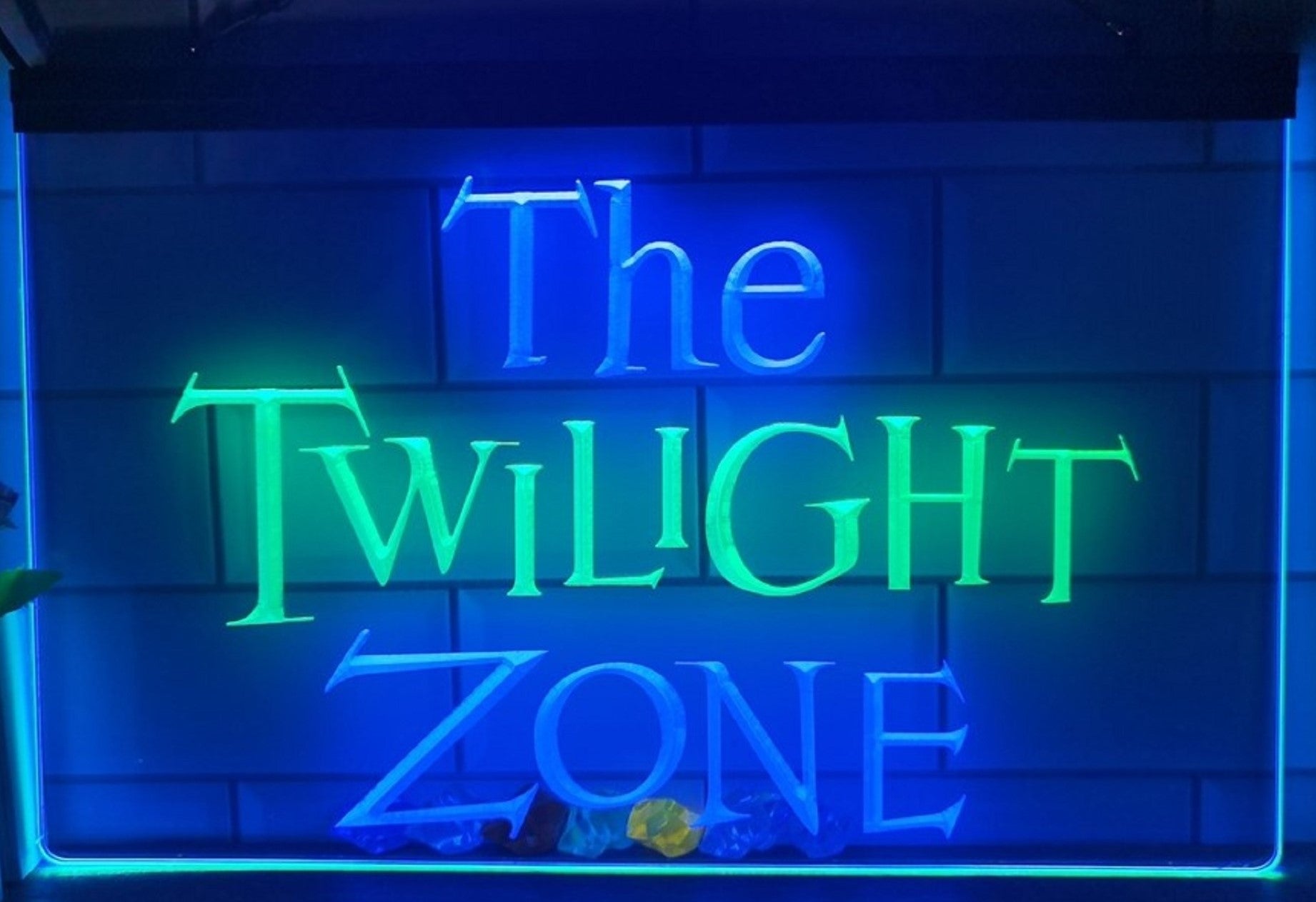 The Twilight Zone Led Neon Sign Dual Color Studio Cinema Theatre Home Movie Room Decor