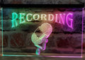 Recording Mic Led Neon Sign Multi Mode Home Studio Room Audio Studio Decor