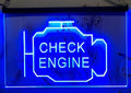 Check Engine Led Neon Sign Car Garage Auto Repair Shop Decor