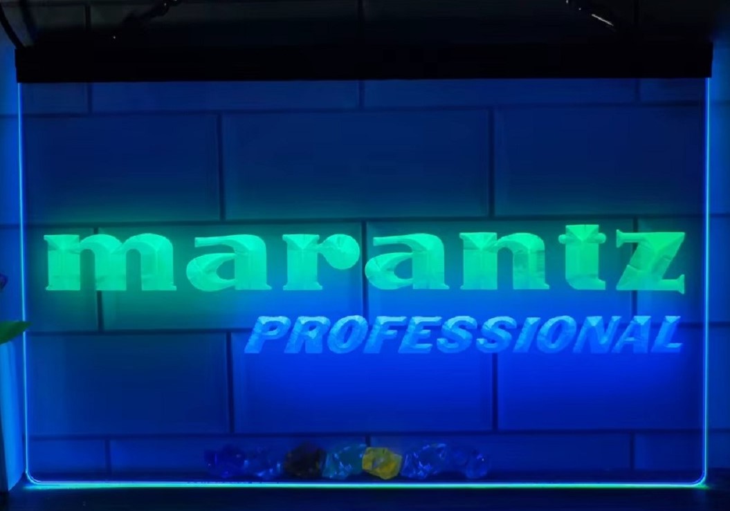 Marantz Professional Led Neon Sign Dual Color Home Music Room Audio Studio Decor