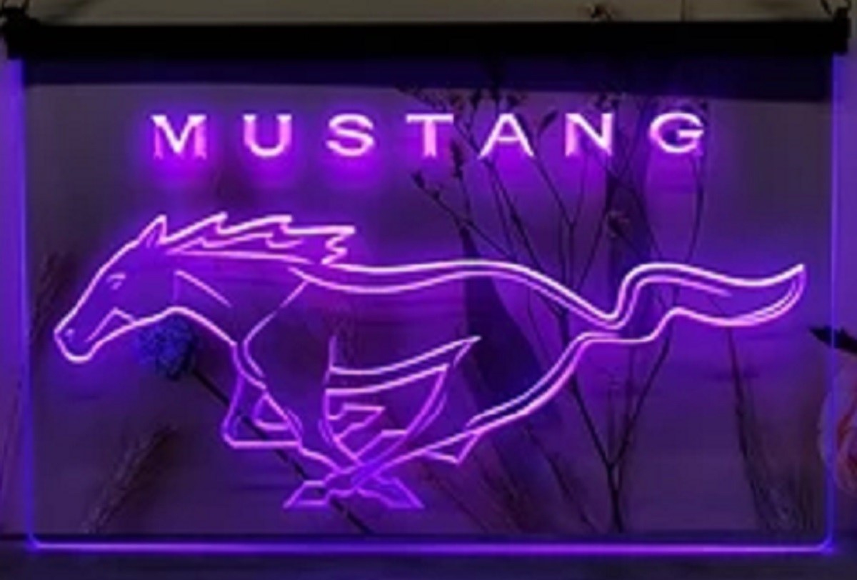 Mustang Car Led Neon Sign Home Garage Auto Shop Decor