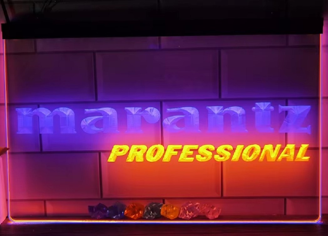 Marantz Professional Led Neon Sign Dual Color Home Music Room Audio Studio Decor