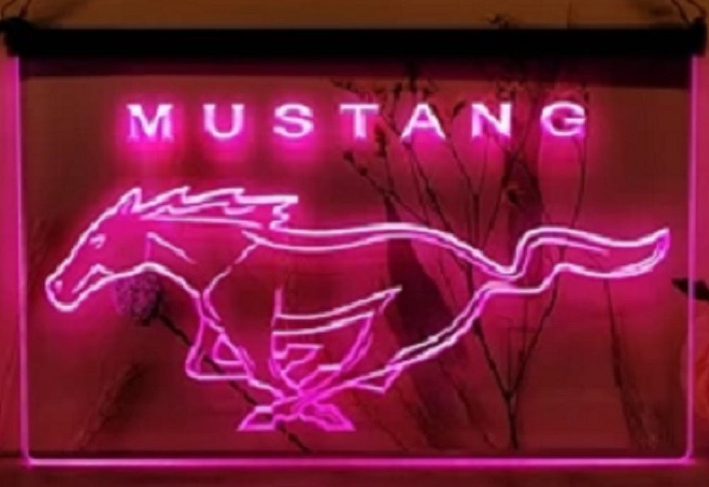 Mustang Car Led Neon Sign Home Garage Auto Shop Decor