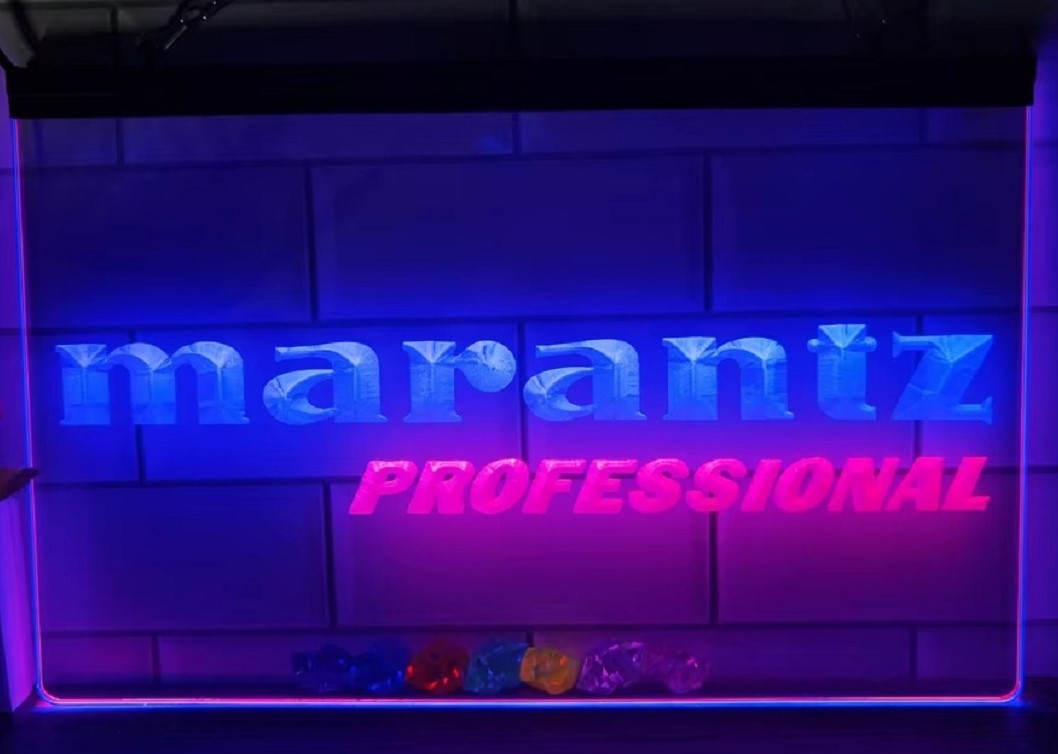 Marantz Professional Led Neon Sign Dual Color Home Music Room Audio Studio Decor
