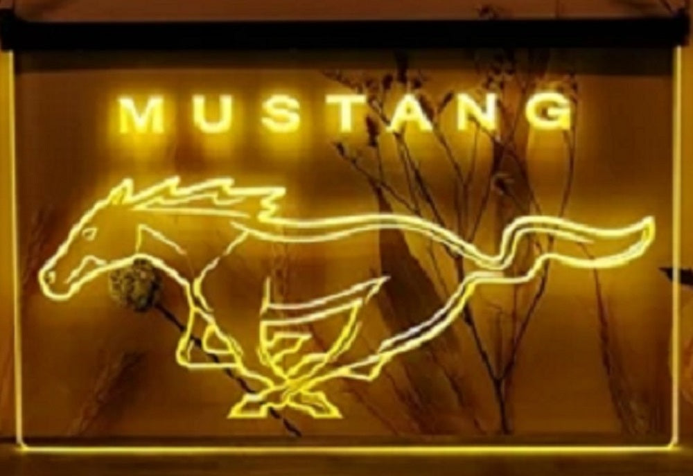 Mustang Car Led Neon Sign Home Garage Auto Shop Decor