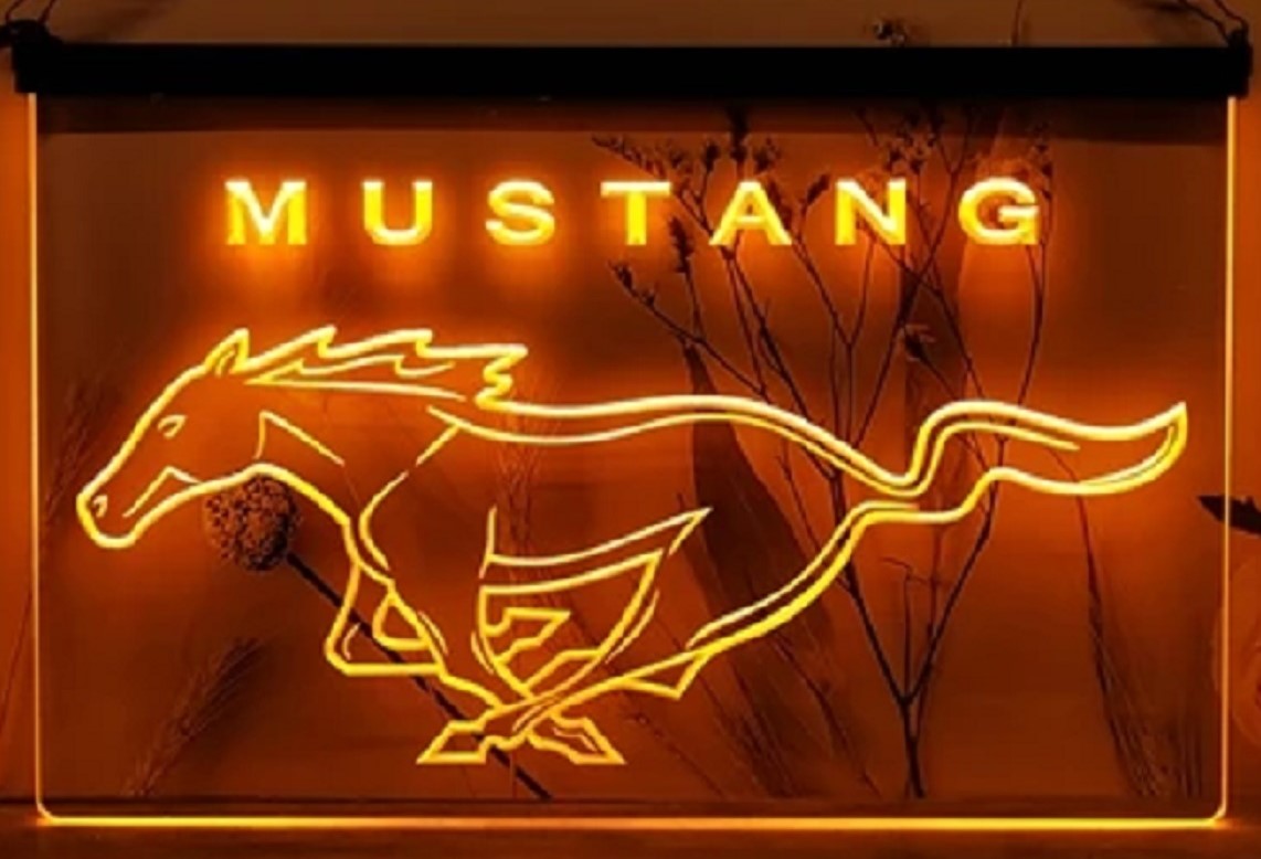 Mustang Car Led Neon Sign Home Garage Auto Shop Decor