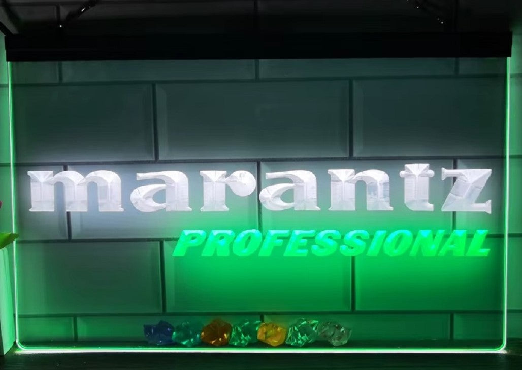 Marantz Professional Led Neon Sign Dual Color Home Music Room Audio Studio Decor