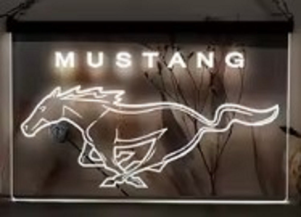 Mustang Car Led Neon Sign Home Garage Auto Shop Decor