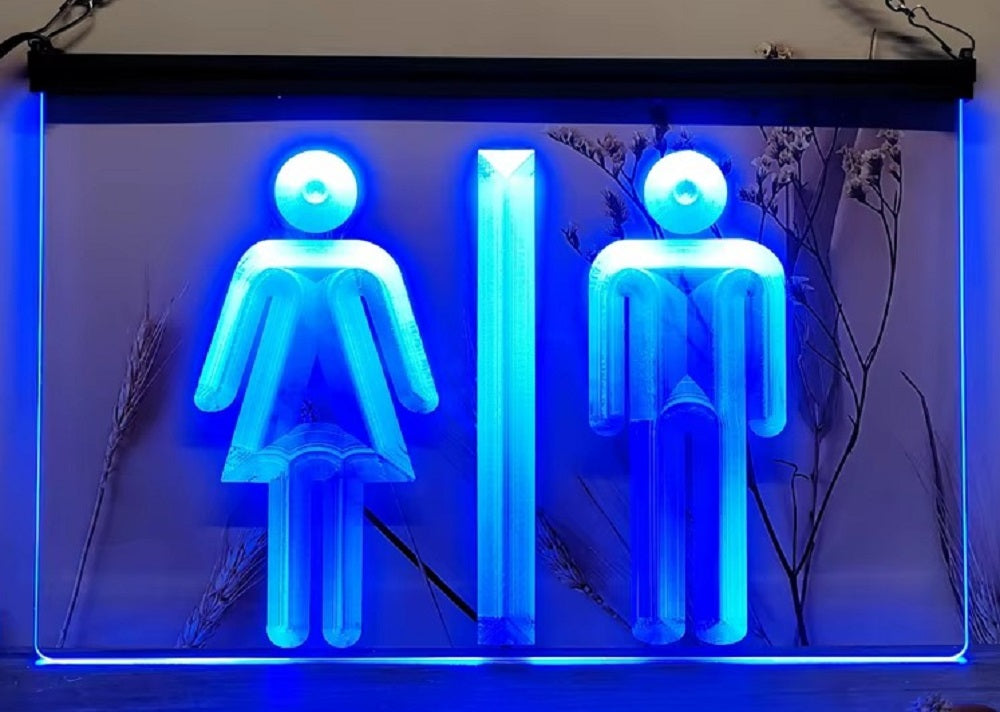 Male Female Toilet Led Neon Sign Store Restaurant Coffee Shop Office Decor