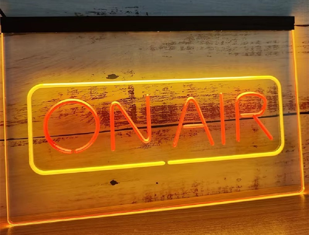 On Air Led Neon Sign Dual Color Home Studio Room Audio Recording Studio Decor