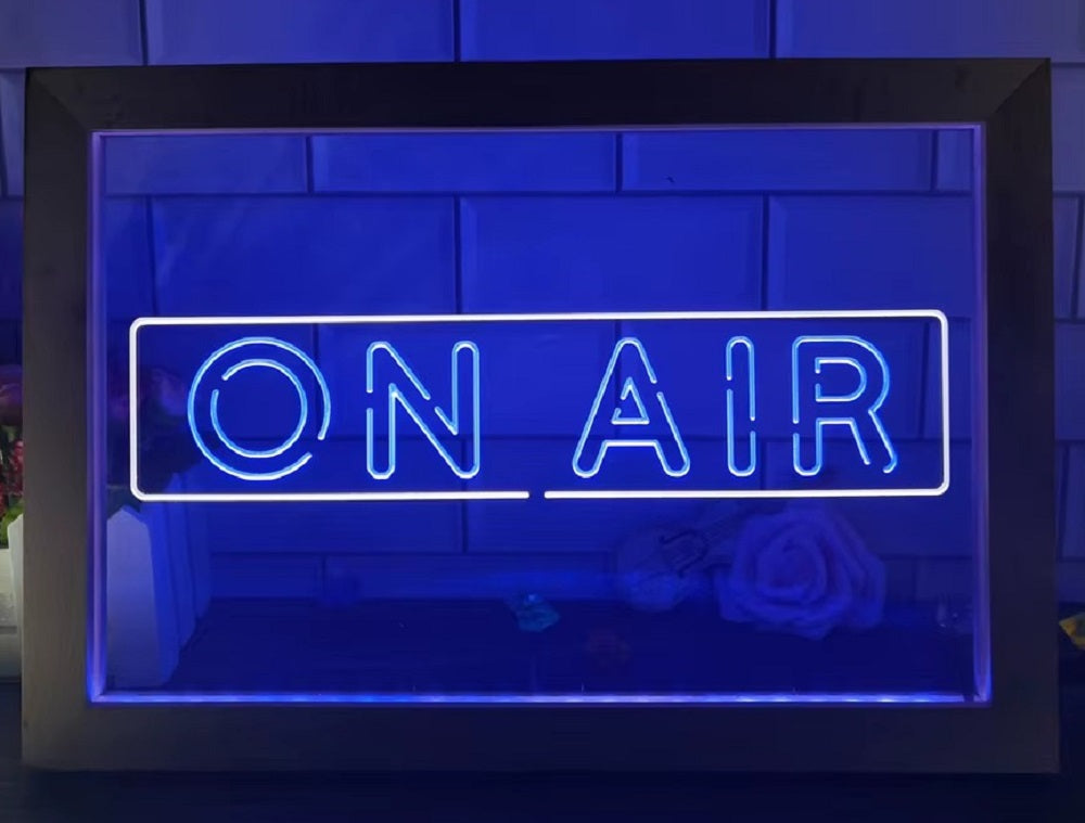 On Air Led Neon Sign Framed Home Studio Room Audio Recording Studio Decor