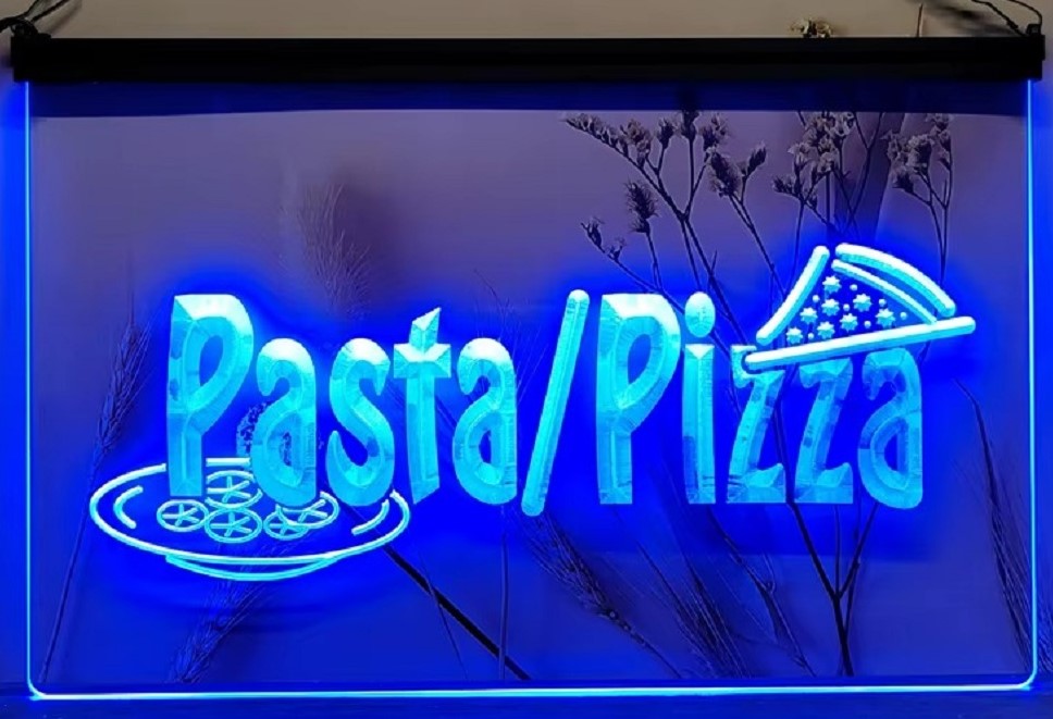 Pasta Pizza Led Neon Sign Pizzeria Restaurant Wall Or Desktop Decor