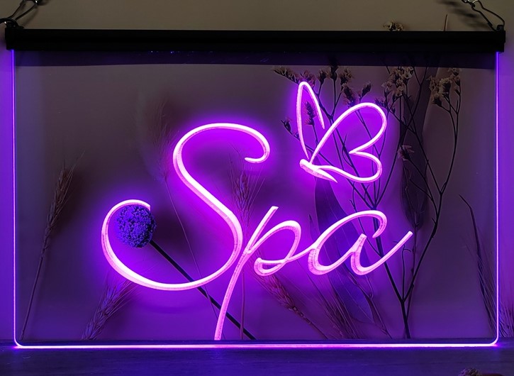 Spa Led Neon Sign Spa Beauty Salon Wall Hanging Or Desktop Decor