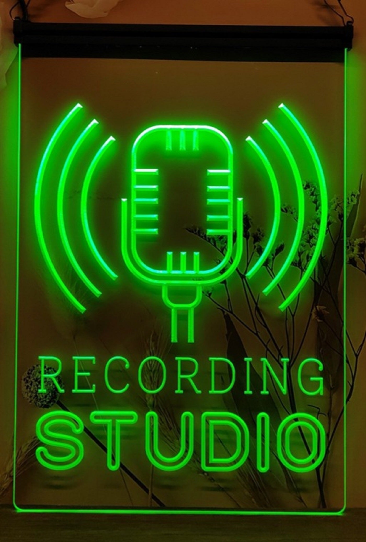 Recording Studio Waves Led Neon Sign Home Studio Room Audio Studio Decor