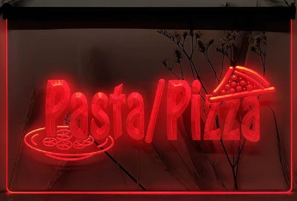 Pasta Pizza Led Neon Sign Pizzeria Restaurant Wall Or Desktop Decor