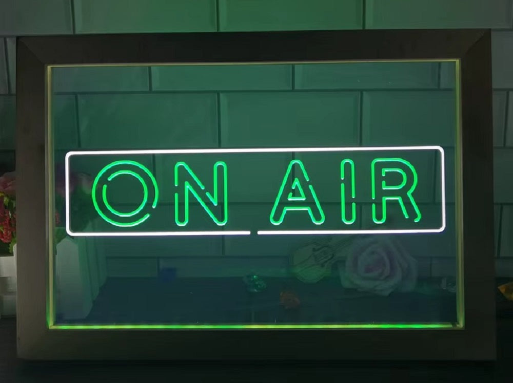 On Air Led Neon Sign Framed Home Studio Room Audio Recording Studio Decor
