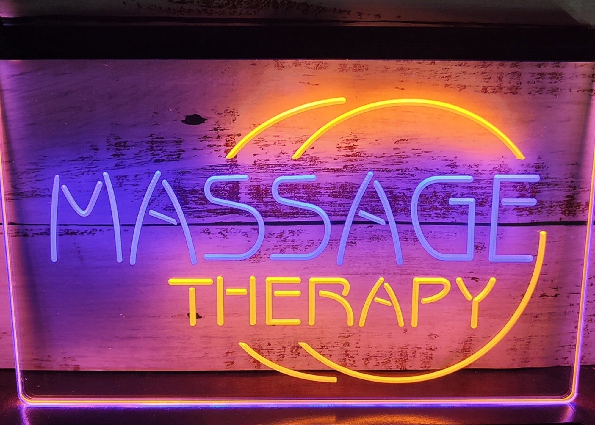 Massage Therapy Led Neon Sign Dual Color Massage Spa Beauty Salon Decor