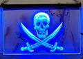 Pirates Skull Led Neon Sign Home Man Cave Game Room Decor