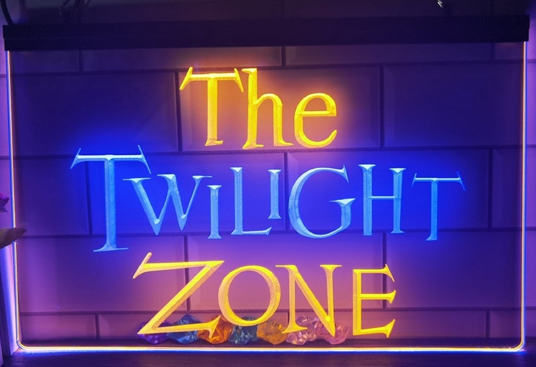 The Twilight Zone Led Neon Sign Dual Color Studio Cinema Theatre Home Movie Room Decor