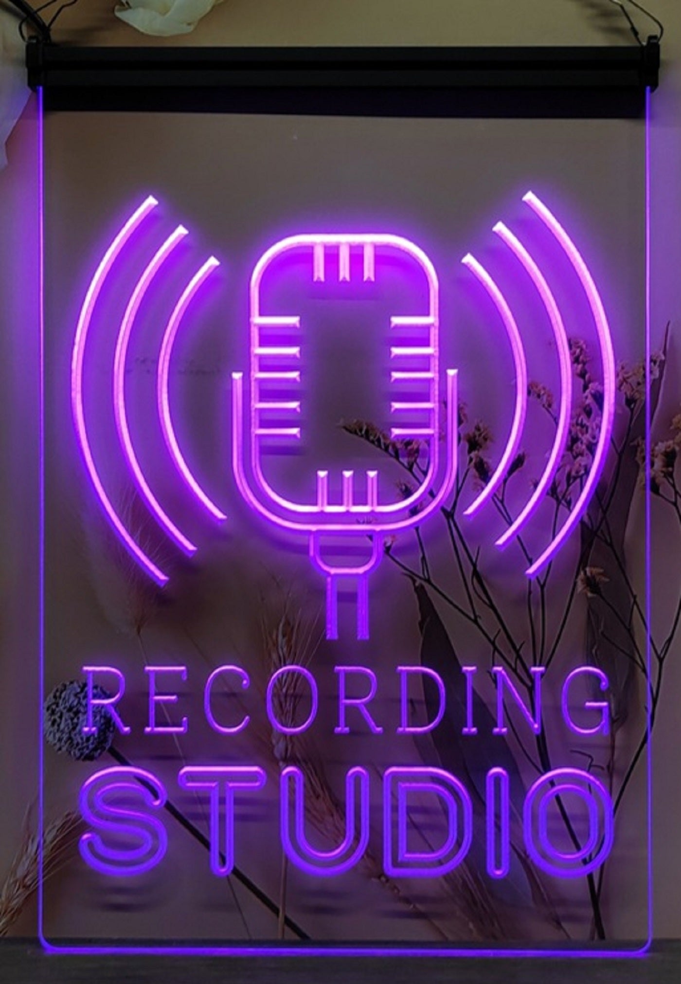 Recording Studio Waves Led Neon Sign Home Studio Room Audio Studio Decor